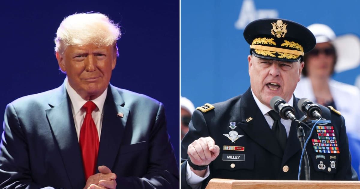 Donald Trump accused Mark Milley of treason in a social media post in September 2023 (Getty Images)