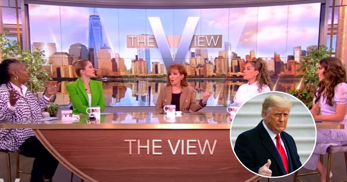 In a recent episode of 'The View,' the hosts delved into former President Donald Trump's financial struggles, sparking laughter and sarcasm (The View, Getty Images)