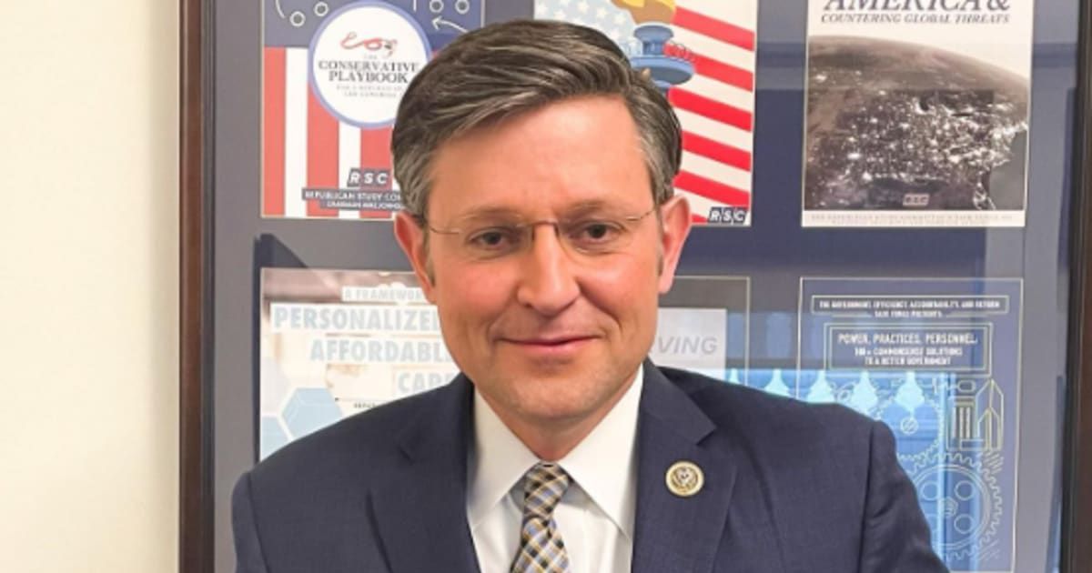 Mike Johnson tweeted about adhering to the core principles of American conservatism on March 20, 2024 (@speakermjohnson/Instagram)