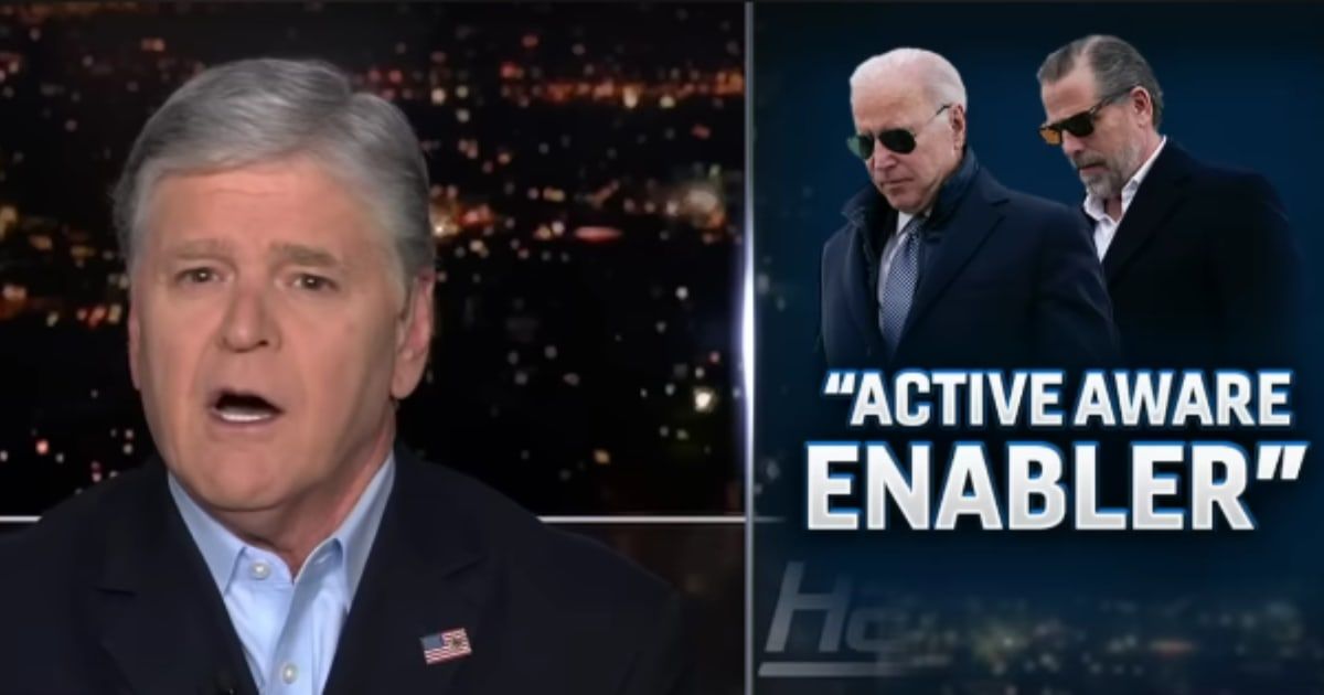 Sean Hannity shreds the Biden family’s alleged international influence peddling on 'Hannity' (@FoxNews/Youtube)