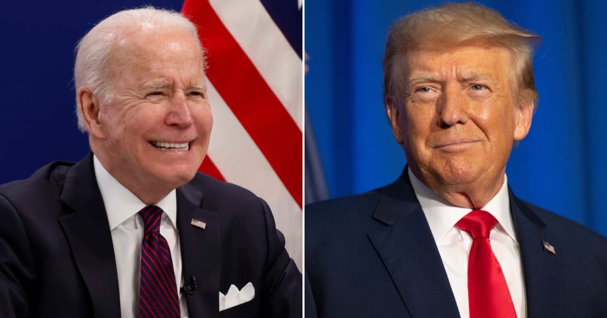 President Joe Biden’s campaign repurposed a popular internet meme to criticize presumptive GOP nominee Donald Trump over his recent statements (Getty Images)