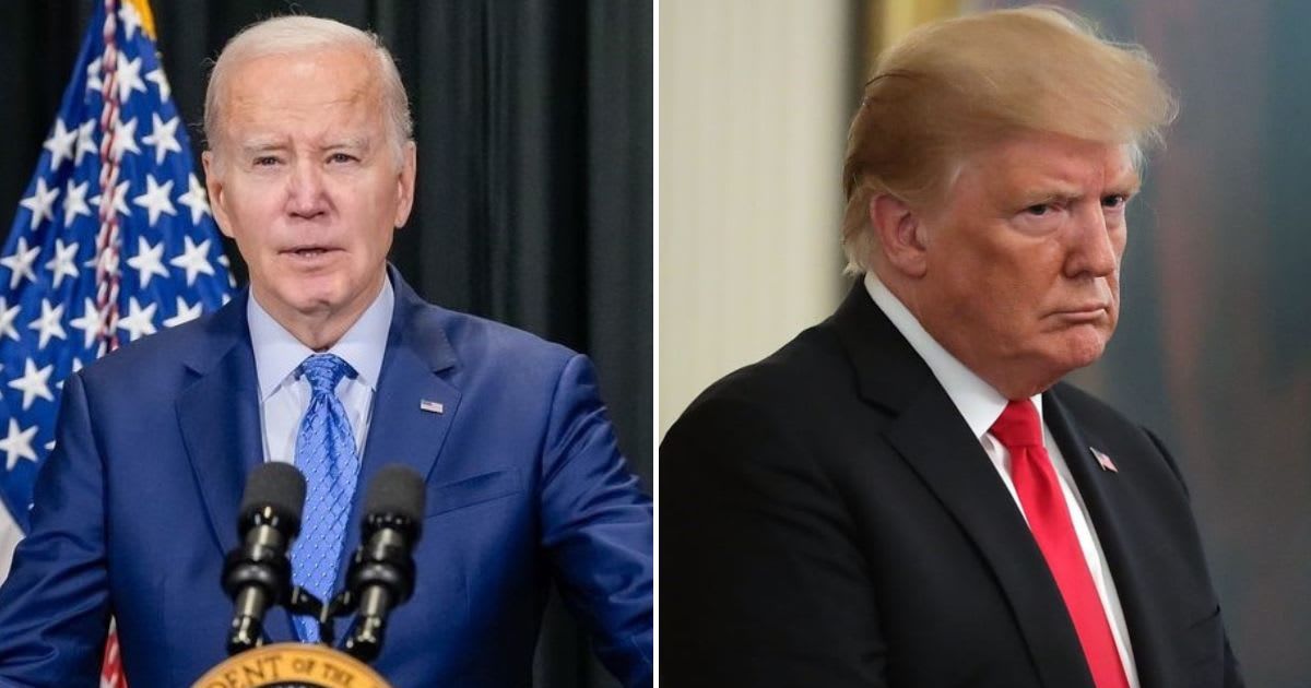 Biden's reelection campaign claimed that the budget plan put forth by the Republican Study Committee (RSC) was lifted directly from former President Trump's list of priorities for a second term (potus/Instagram, Getty Images)