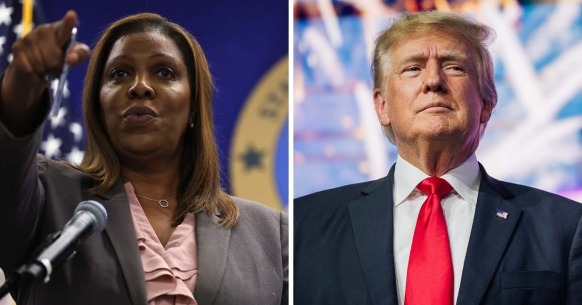 NY AG Letitia James has initiated steps to seize Donald Trump's properties (Getty Images)