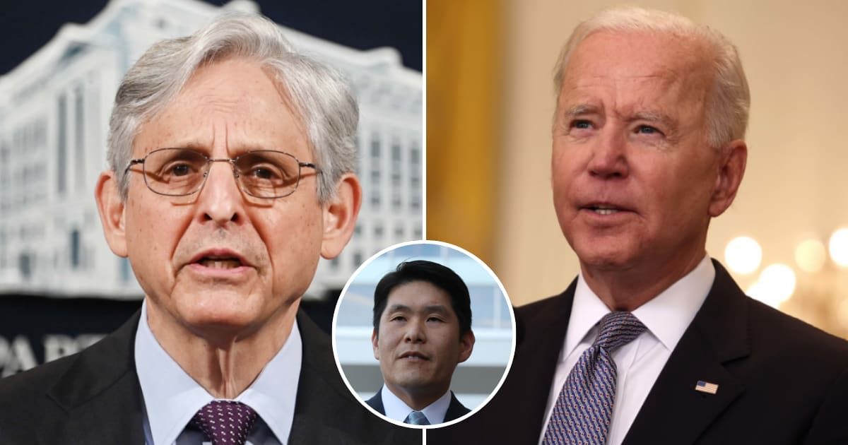 Attorney General Merrick Garland defended the Justice Department's findings in the Joe Biden classified documents investigation by Special Counsel Robert Hur (Getty Images)
