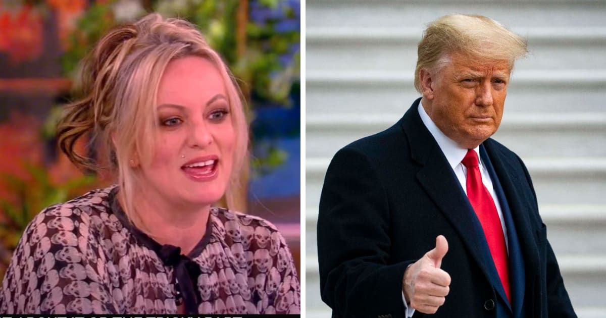 Stormy Daniels revealed on 'The View' the distressing harassment she faces from his supporters (The View/Getty Images)