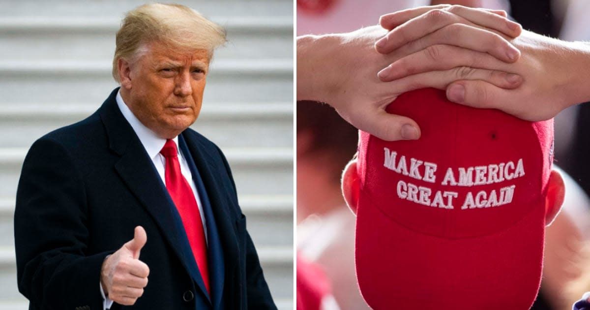 As his deadline to post his $454M bond in the New York civil fraud lawsuit approaches, Donald Trump made a desperate plea to MAGA supporters for financial support (Getty Images)