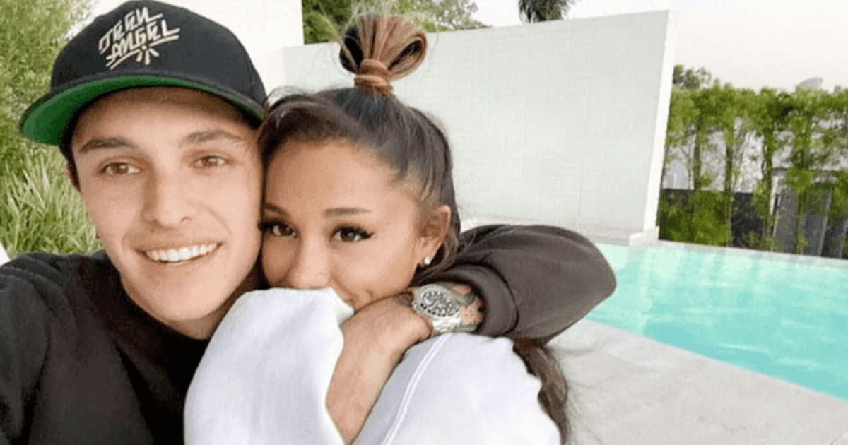 Ariana Grande with her ex-husband Dalton Gomez (Instagram/@arianagrande)