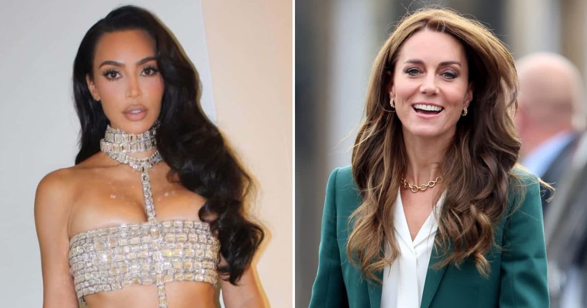 Kim Kardashian was slammed over a contentious post days before Kate Middleton revealed her cancer diagnosis (@kimkardashian/Instagram, Getty Images)
