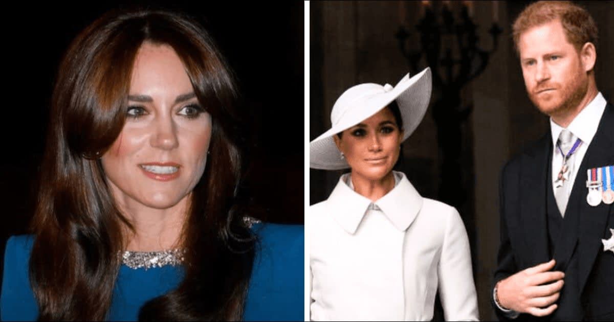 Prince Harry and Meghan Markle were in the dark about Kate Middleton's cancer battle (Getty Images)