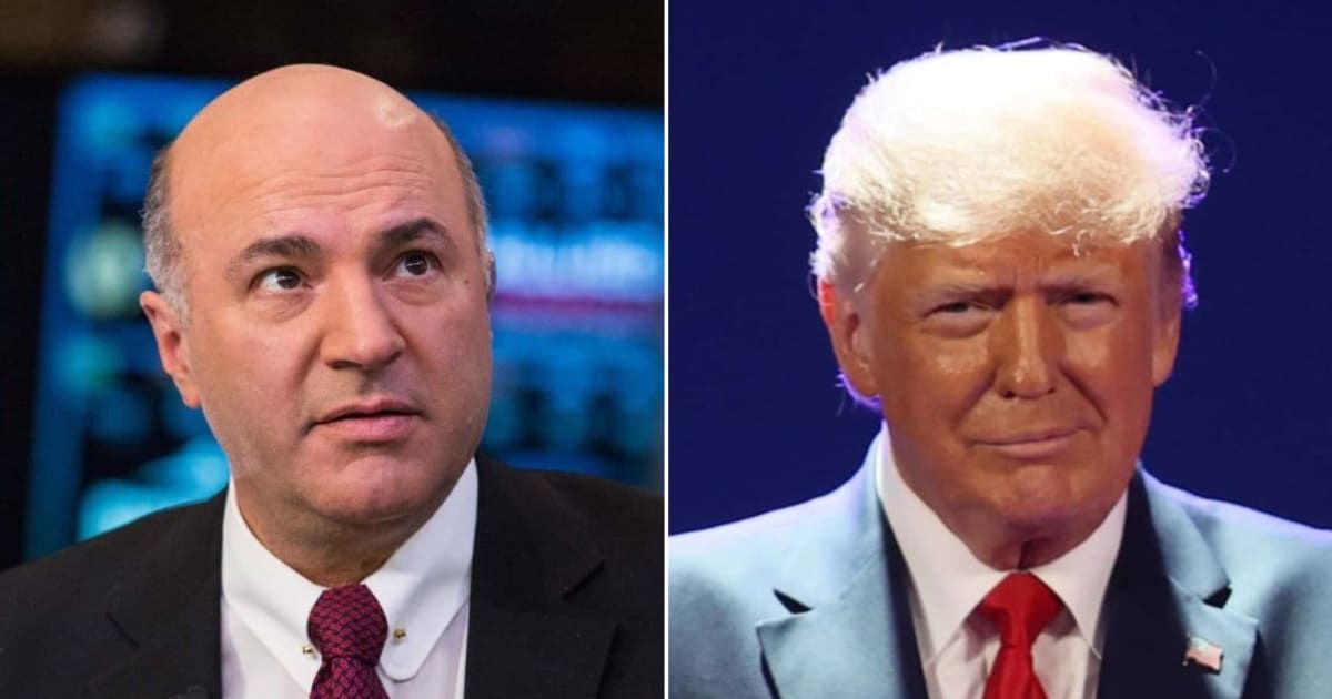 Kevin O'Leary is against the high penalty handed to Donald Trump in the New York civil fraud case (Getty Images)