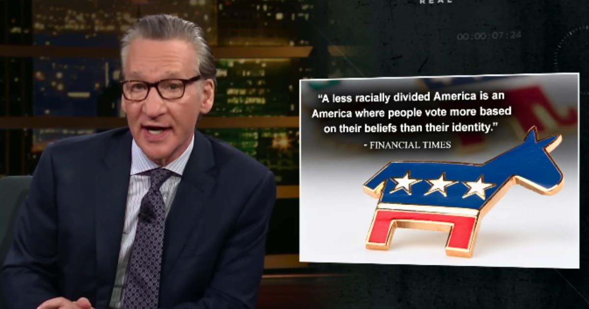 Bill Maher made a compelling case that pandering to racial groups is a sure way to lose elections because all these identities in America are now blurred beyond recognition (RealTime/YouTube)