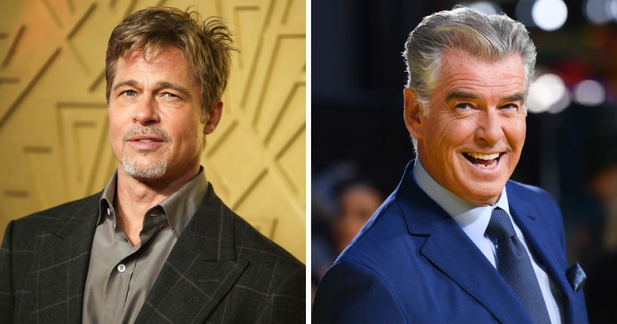 Brad Pitt and Pierce Brosnan are among the actors who struggled to get cast because of their attractive features (Getty Images)