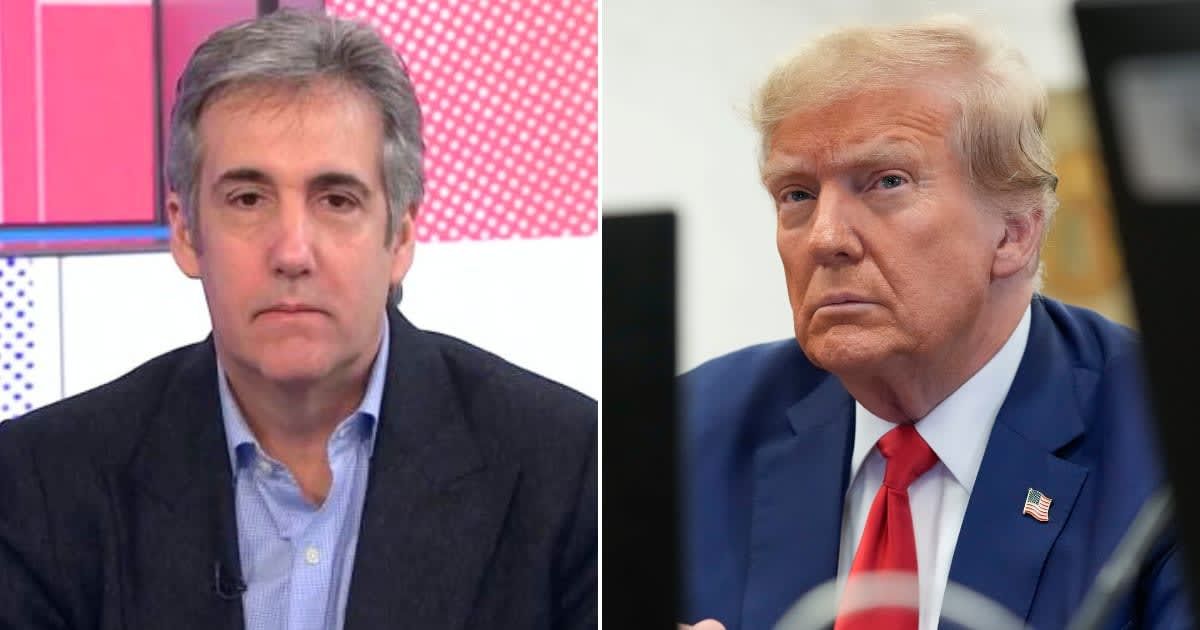 Michael Cohen, former attorney to ex-President Trump, voiced his frustration over the DOJ's handling of the New York hush-money case (Getty Images, YouTube/MSNBC)