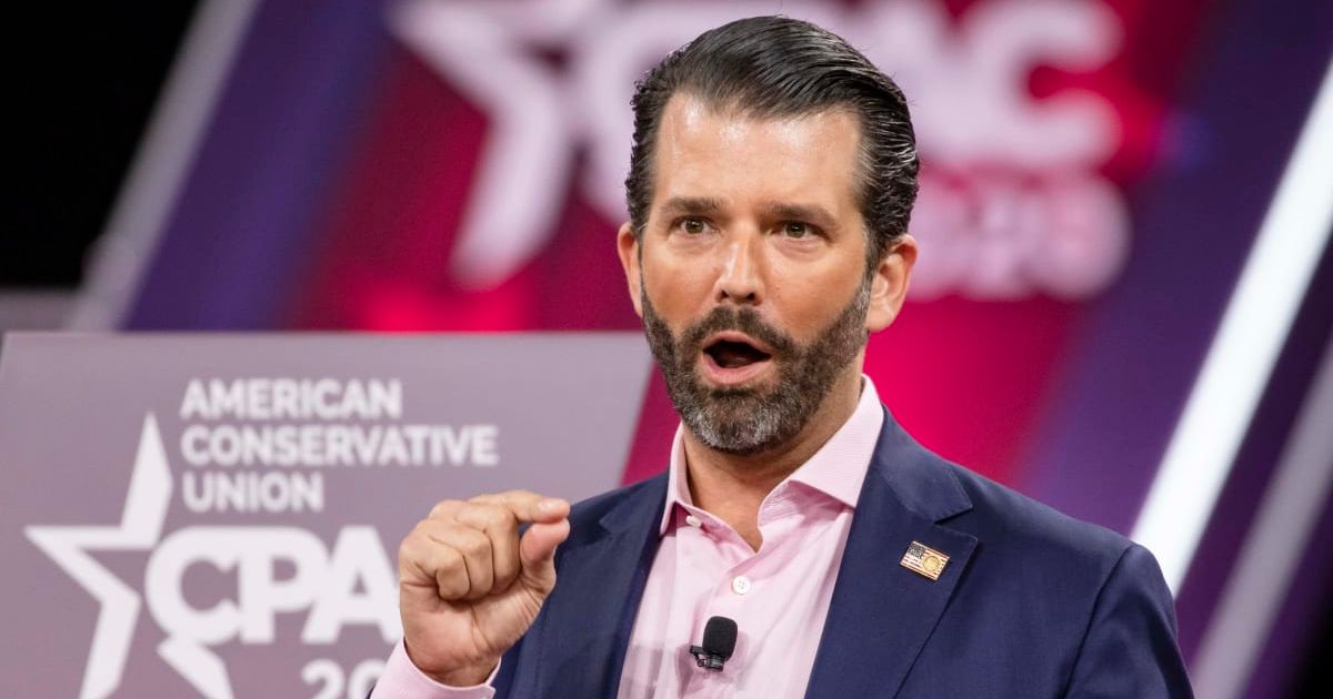 Donald Trump Jr has stirred up controversy by accusing others of misvaluing his family's possessions (Getty Images)