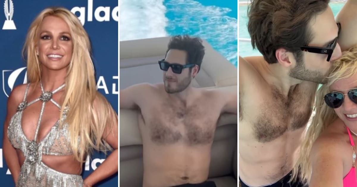 Britney Spears enjoyed a vacation with a mystery man, as revealed in the new clip (Getty Images, britneyspears/Instagram)