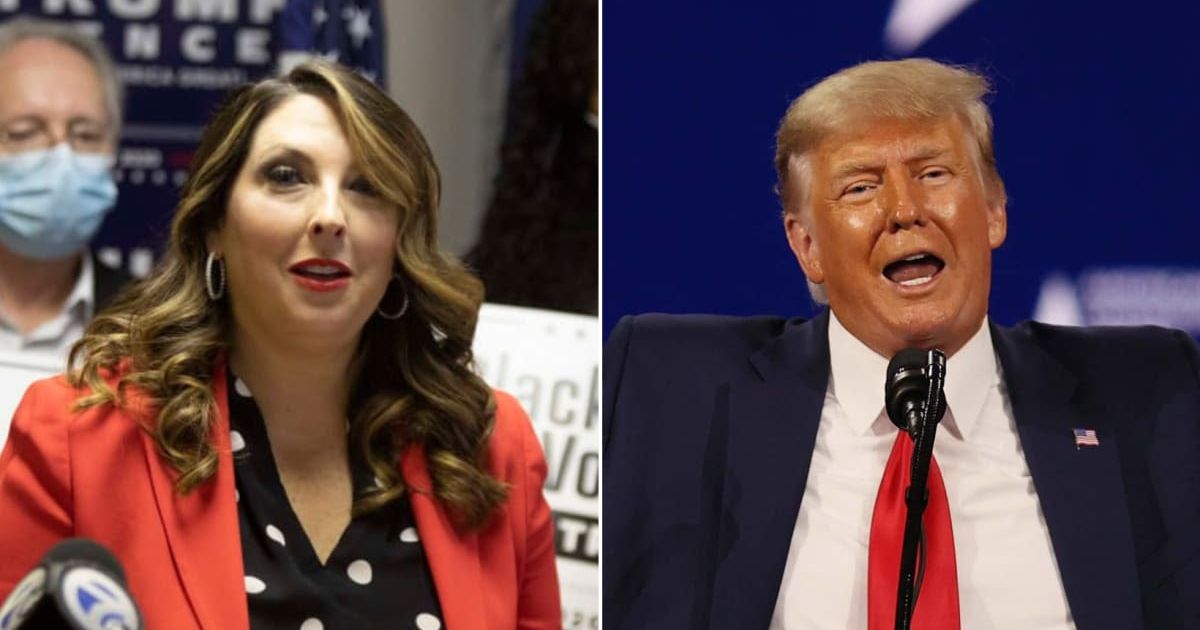  Ronna McDaniel said she agreed with Donald Trump on a lot of issues but not on freeing the Jan 6 prisoners (Getty Images)