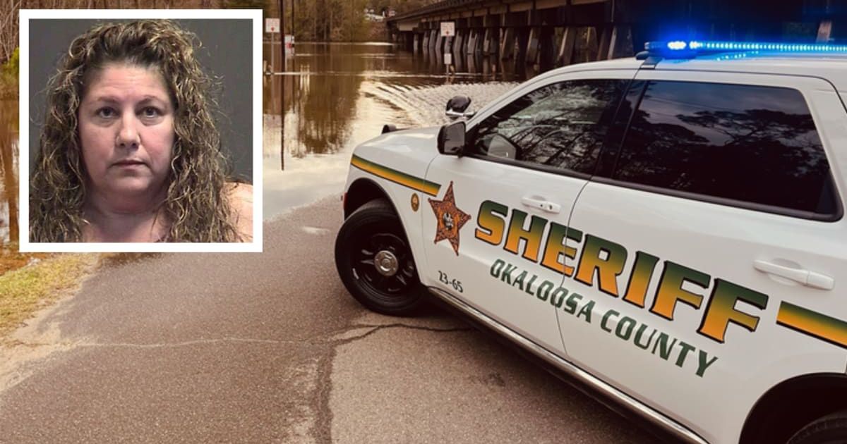 Kim Keeling, 52, is charged with kidnapping and interference with custody of a child (Okaloosa County Sheriff’s Office)