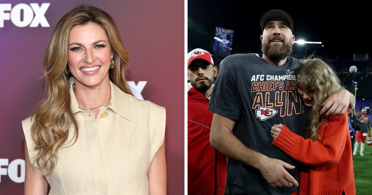 Erin Andrews gets trolled for going overboard with her enthusiasm for the Taylor Swift and Travis Kelce romance (Getty Images)