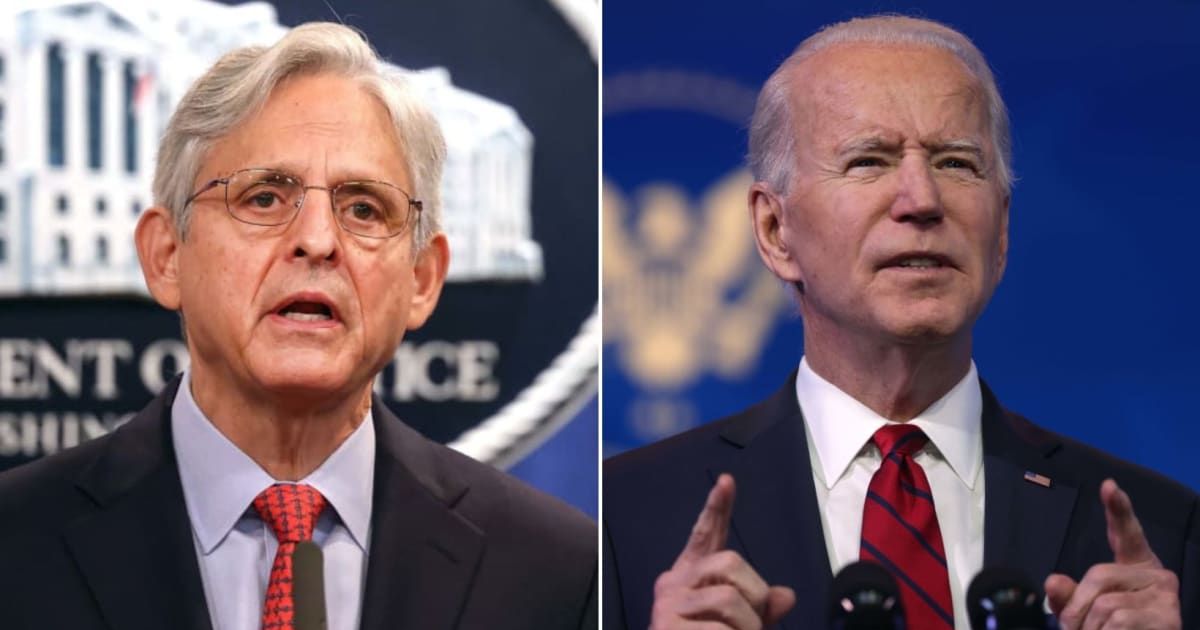 Attorney General Merrick Garland was threatened with being held in contempt of Congress over audio recordings President Biden and his ghostwriter (Getty Images)