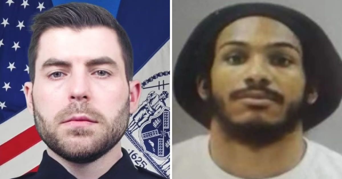 NYPD officer Jonathan Diller was killed by career criminal Guy Rivera, who has 21 prior arrests (NYPD)