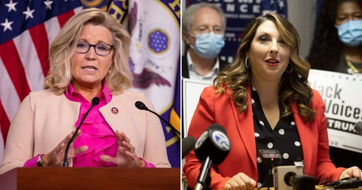 Former Rep Liz Cheney recently criticized ex-RNC Chair Ronna McDaniel (Getty Images)