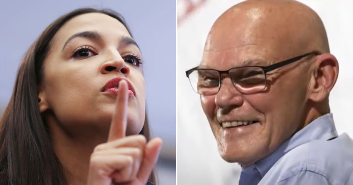 Alexandria Ocasio-Cortez criticized Democrat strategist James Carville for his recent comments about the Democratic Party's culture (Getty Images)