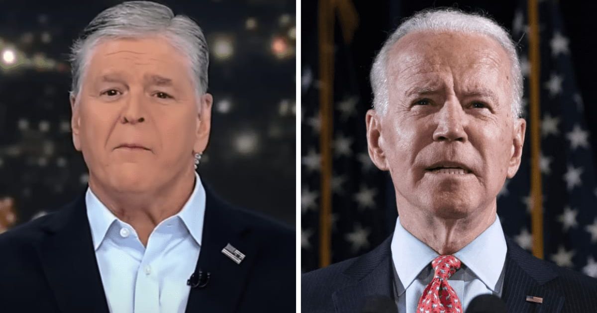 Sean Hannity sharply criticized Joe Biden's response to the Baltimore bridge collapse, accusing the president of self-centered behavior (YouTube/Fox News, Getty Images)