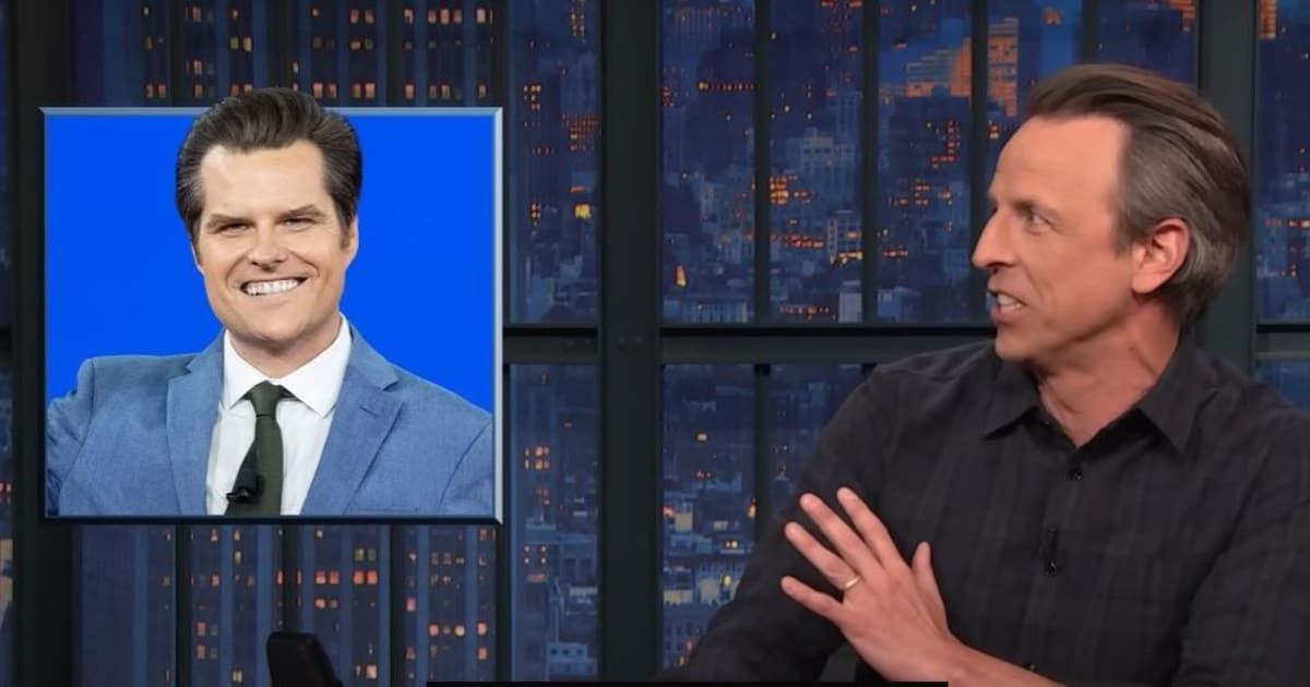 Seth Meyers deftly blended humor and political commentary starting with NCAA's Sweet 16 (@LateNightSeth)
