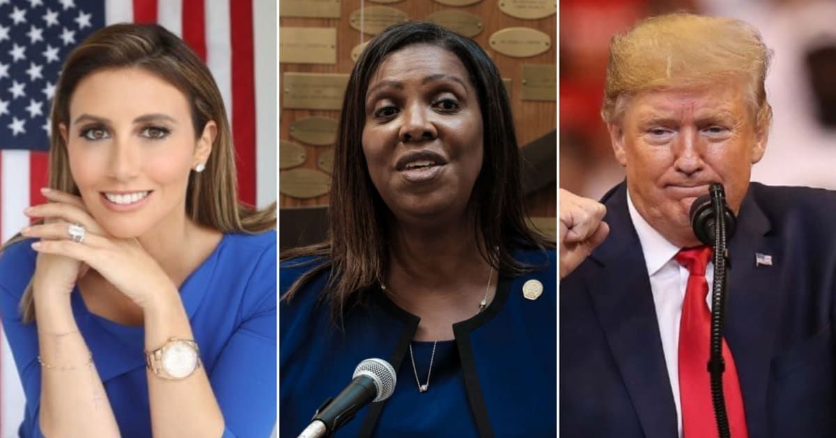 Alina Habba made fun of Letitia James during her recent interview with Fox News (@AlinaHabba/X, Getty Images)