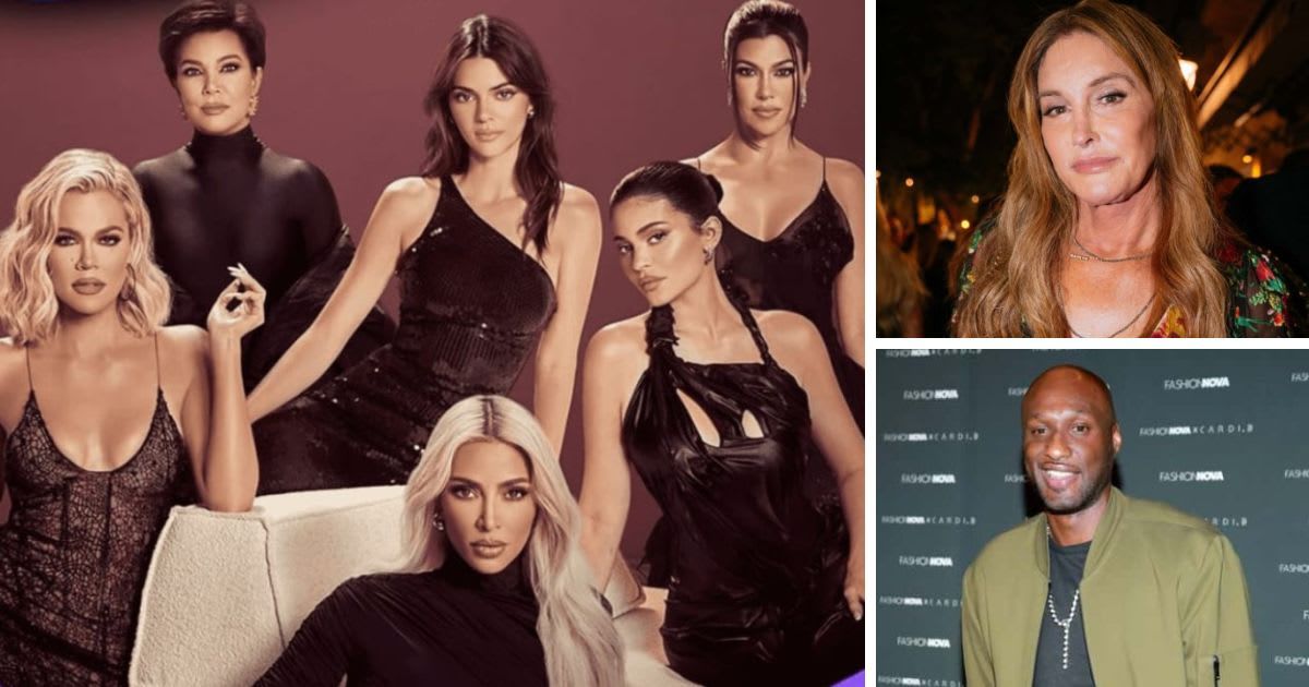 The Kardashians reportedly felt blindsided by the podcast announcement of Lamar Odom and Caitlyn Jenner (Hulu and Getty Images)