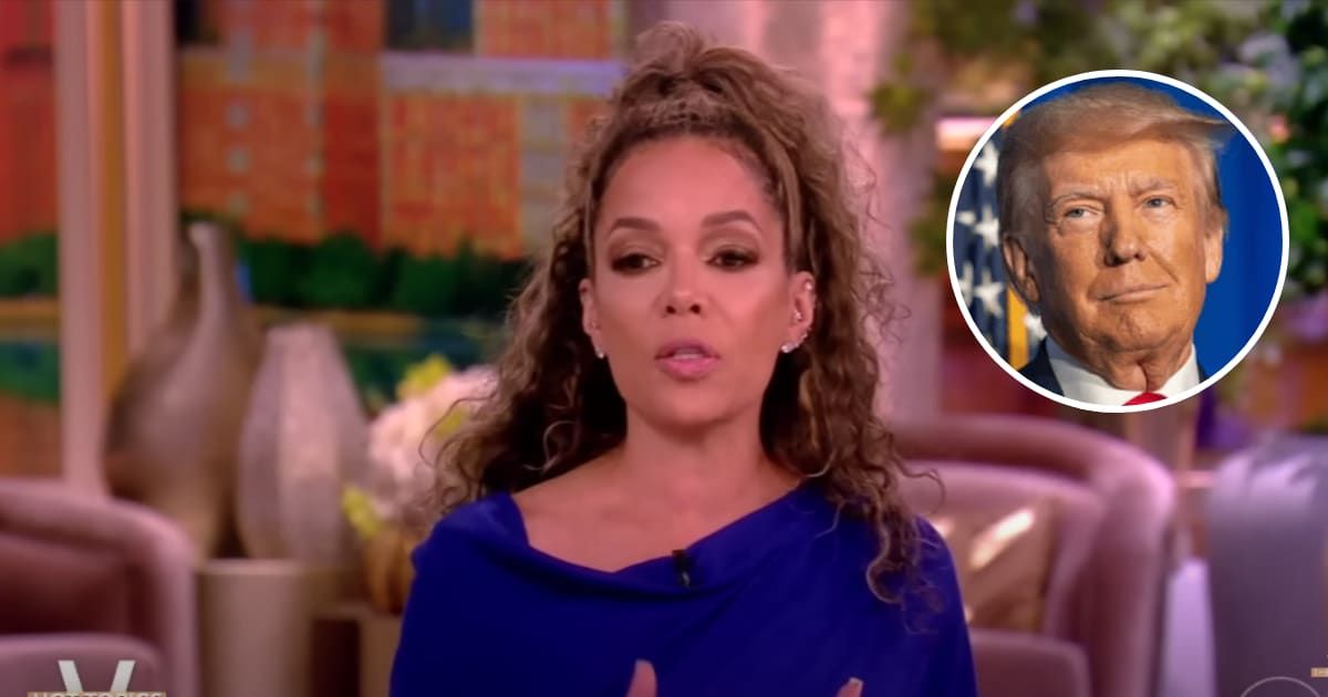 Sunny Hostin shared her views regarding Donald Trump's reduced bond (The View/YouTube, Getty Images)