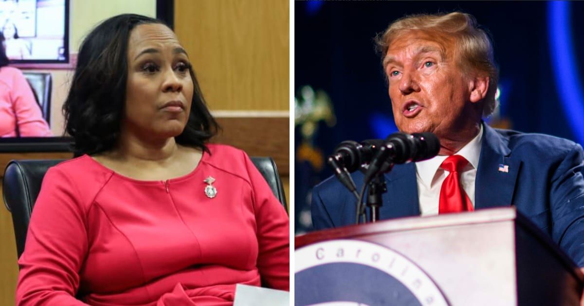 Fulton County DA Fani Willis vowed to prosecute Donald Trump in election subversion case (Alyssa Pointer-Pool, Melissa Sue Gerrits/Getty Images)