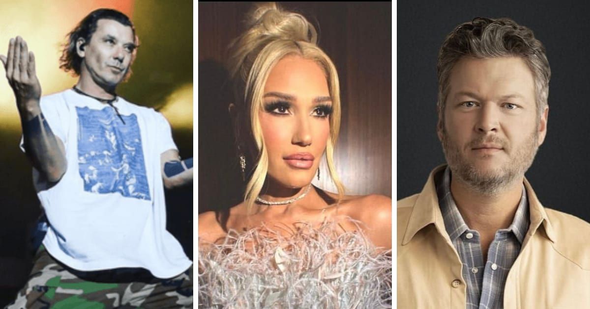 Amid viral reports of issues in Gwen Stefani and Blake Shelton's marriage, Gavin Rossdale is attempting to capitalize on the opportunity (Instagram/@gavinrossdale, @gwenstefani, @blakeshelton)