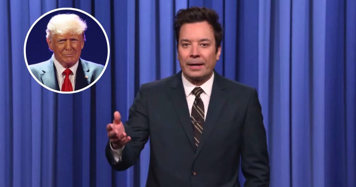 Jimmy Fallon is just as interested in Donald Trump’s $60 Easter Bibles as everyone else (@fallontonight/Youtube; Getty Images)