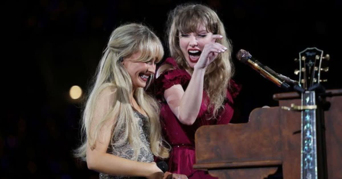 Sabrina Carpenter and Taylor Swift's duet generated thunderous cheers and applause from the crowd at the Eras Tour (Getty Images)