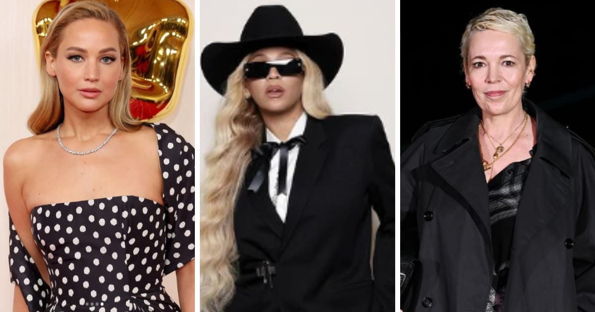 Jennifer Lawrence, Beyonce, and Olivia Colman have taken a vocal stand against salary disparities in Hollywood (Instagram/@1jnnf, @beyonce, and @theoliviacolman_)