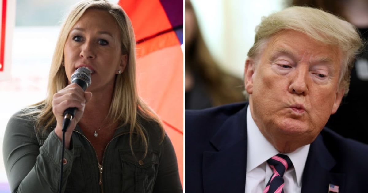 Marjorie Taylor Greene claimed that the Georgia votes for Donald Trump in the 2020 election were 'lost in mail' (Getty Images)