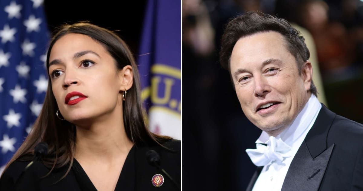 Alexandria Ocasio-Cortez took aim at Elon Musk on X for his unfounded immigration claim (Getty Images)