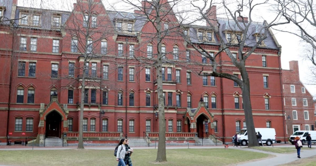 Harvard University witnessed a significant drop in undergraduate applications for the class of 2028 (Getty Images)