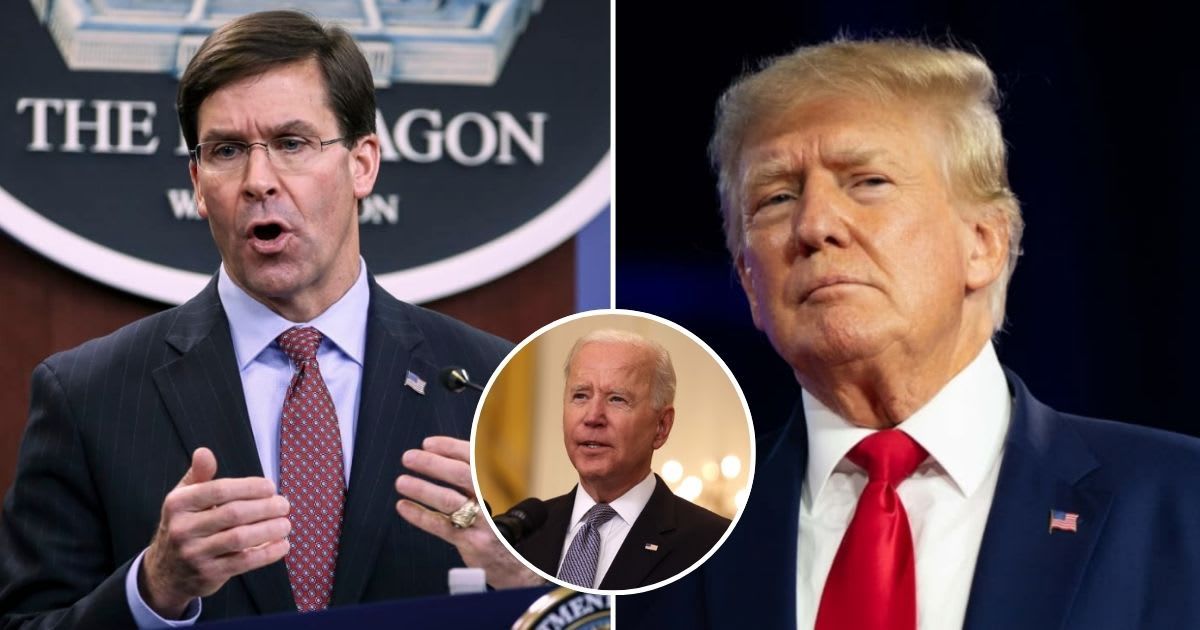 Donald Trump's former defense secretary Mark Esper told Bill Maher that he's inching closer to voting for President Joe Biden (Getty Images)