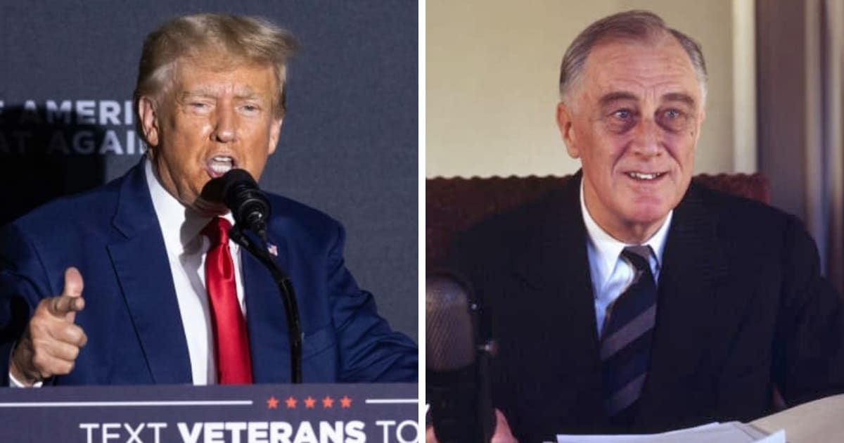 Donald Trump and Franklin D Roosevelt are among the few candidates in the history of the United States to secure a third nomination in their presidential bid (Getty Images)
