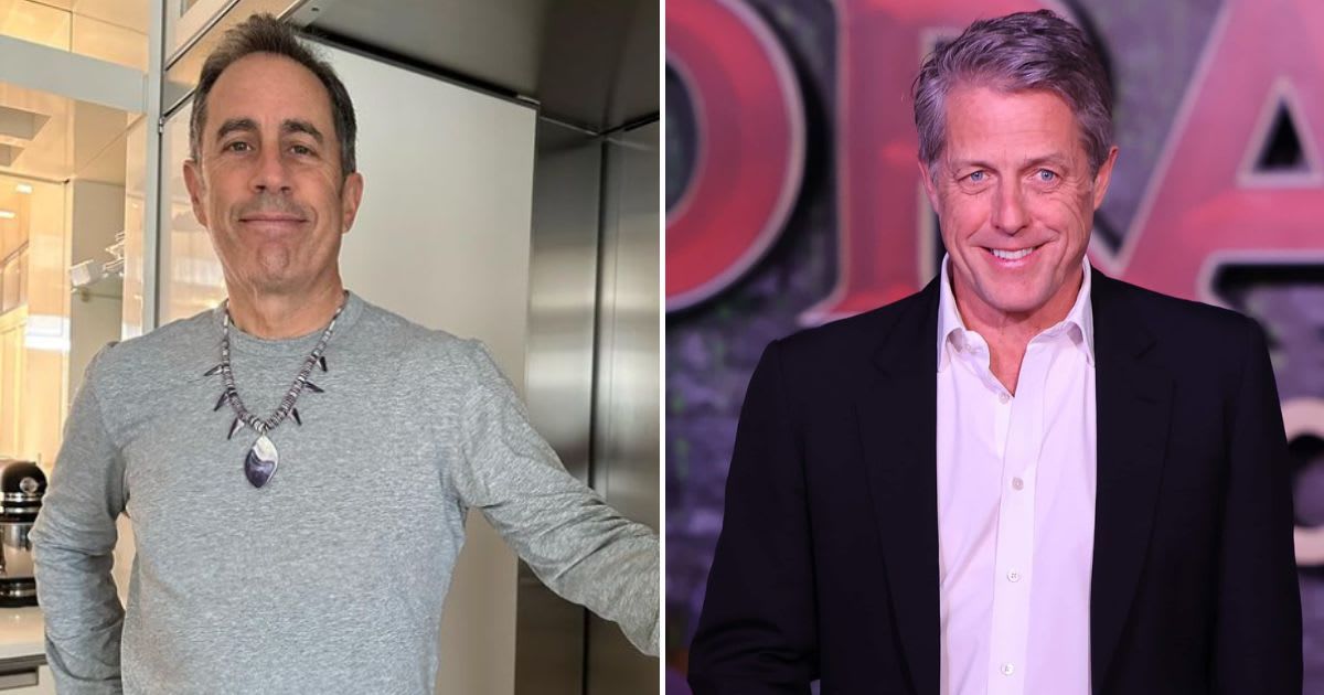 Jerry Seinfeld and Hugh Grant star together in Netflix's 'Unfrosted' (@jerryseinfeld/Instagram, Getty Images)