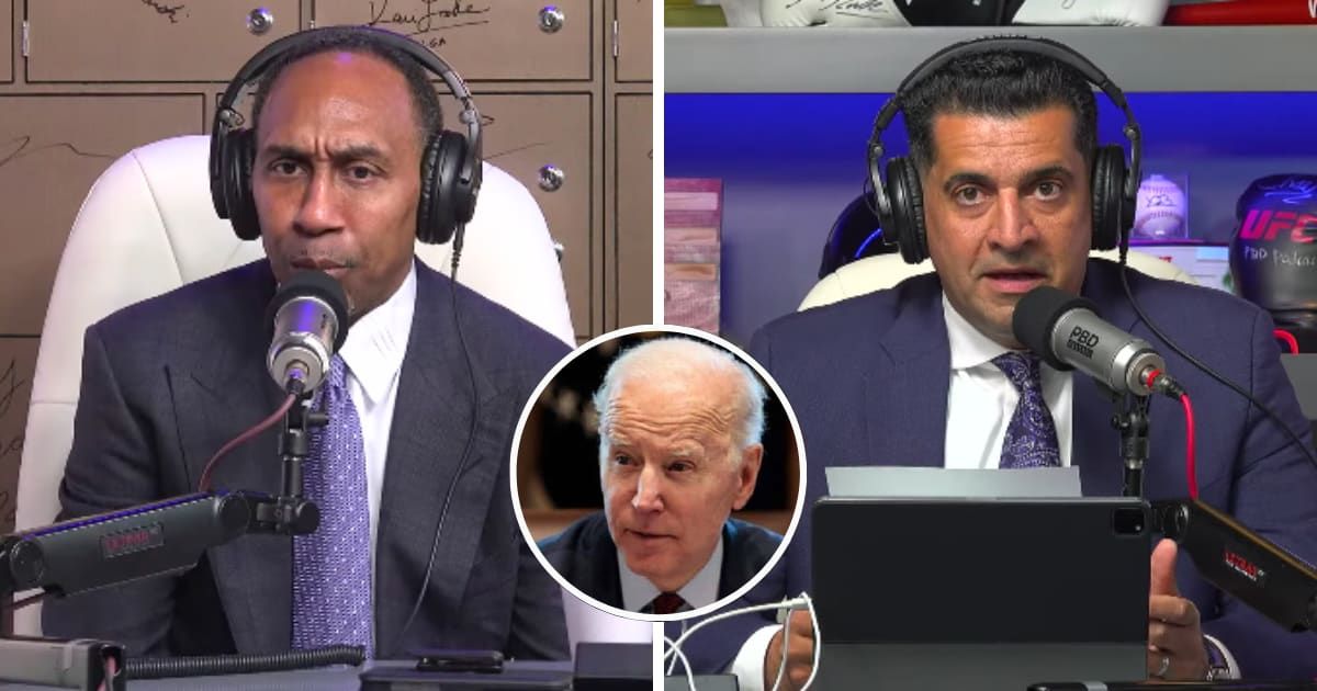 During an interview with podcast host Patrick Bet-David, ESPN host Stephen A Smith admitted he is 'ashamed' of the Democratic Party (@PBDPodcast/Youtube)