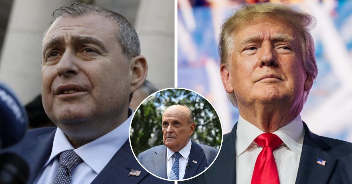 Ex-associate of Rudy Giuliani, Lev Parnas, accused Donald Trump of working with Russia (@levparnas/X, Getty Images)