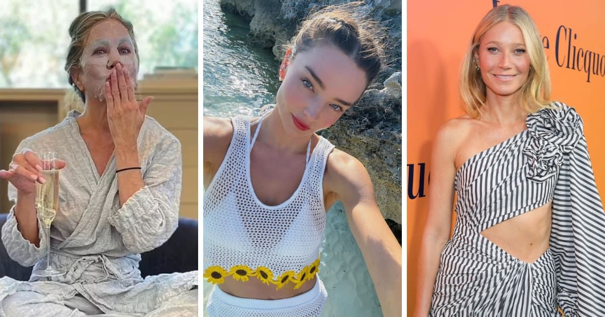 Jennifer Aniston, Miranda Kerr and Gwyneth Paltrow are some of the celebrities who have not shied away from taking risks for youthful skin (Jennifer Aniston/Instagram, Miranda Kerr/Instagram, Getty Images)