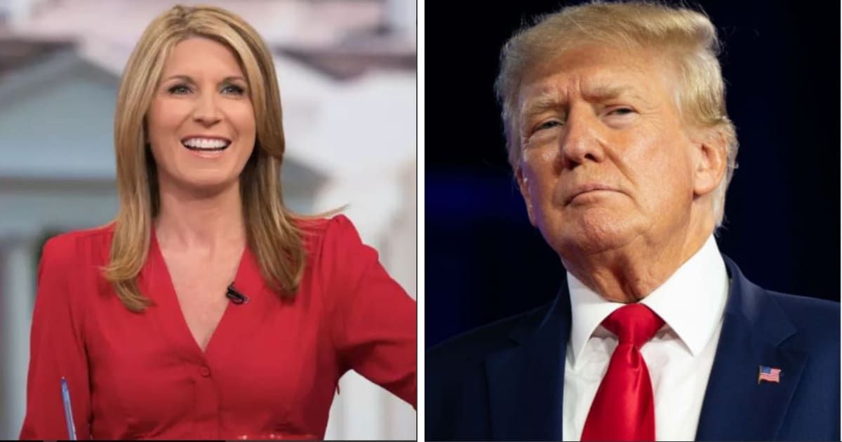 MSNBC host Nicole Wallace's condemnation of Donald Trump's attacks on a judge's family during a live broadcast has ignited a storm of reactions (MSNBC, Getty Images)