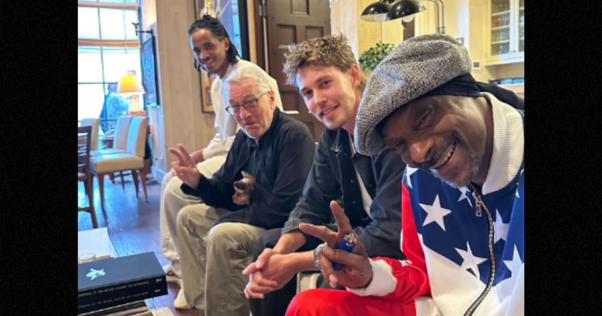 Robert De Niro and Austin Butler joined Snoop Dogg for a get-together at the rapper's Malibu home (@cbroadus/Instagram)