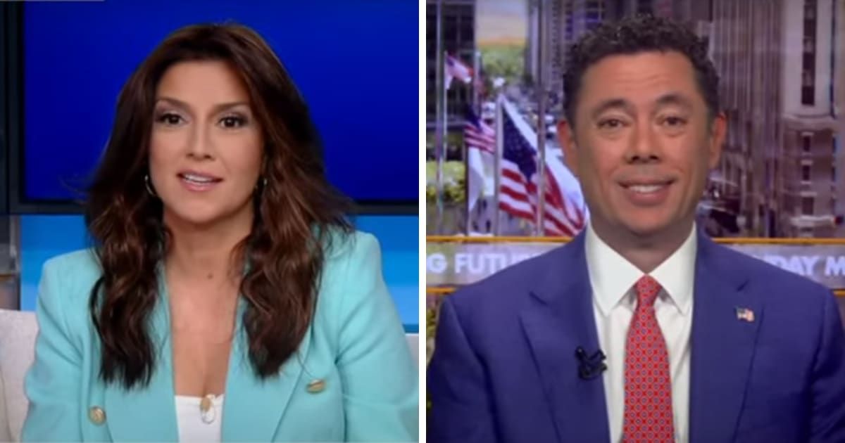 Rachel Campos and Jason Chaffetz on the March 31, 2024 episode of 'Fox & Friends' (Screengrab/Fox News)