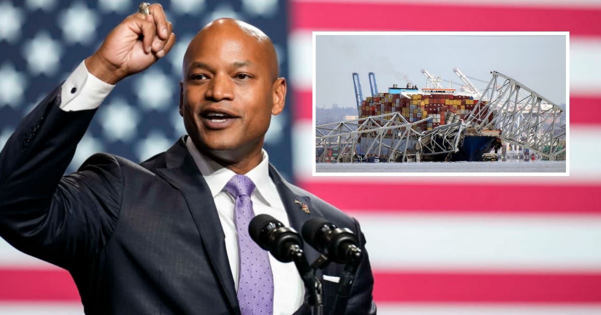 Wes Moore slammed the DEI attacks over the Baltimore Bridge tragedy (Getty Images, 6abc/YouTube)