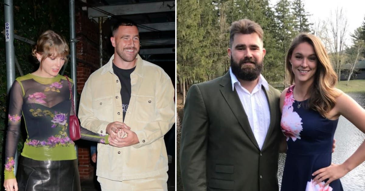 Jason Kelce's wife Kylie Kelce reflected on her brother-in-law Travis Kelce’s relationship with pop star Taylor Swift (GC Gotham, Instagram/@kykelce)